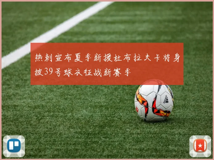 热刺宣布夏季新援杜布拉夫卡将身披39号球衣征战新赛季